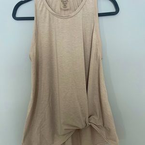 Tan DYI athletic tank top